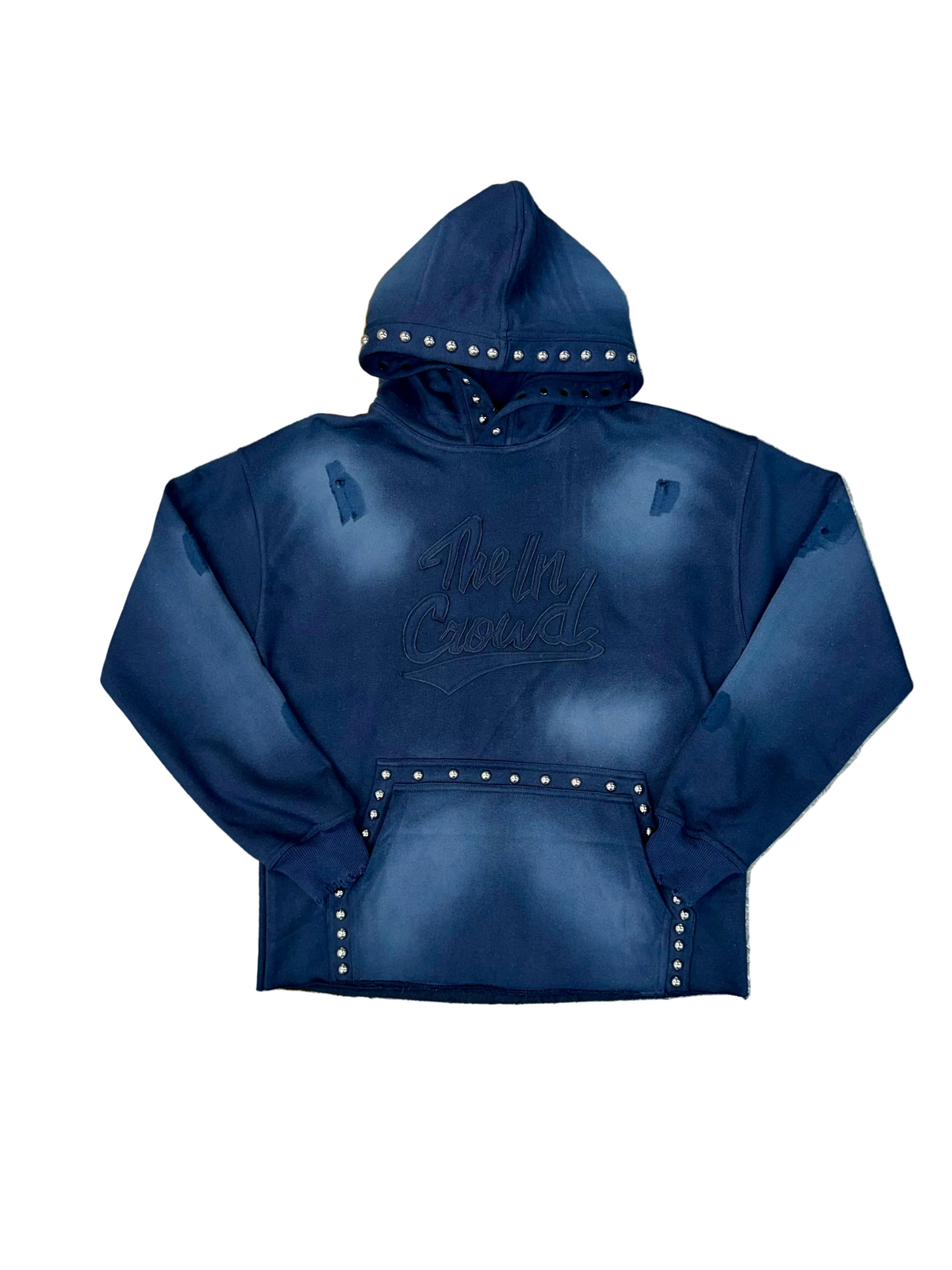 Navy Double Pocket Campus Hoody