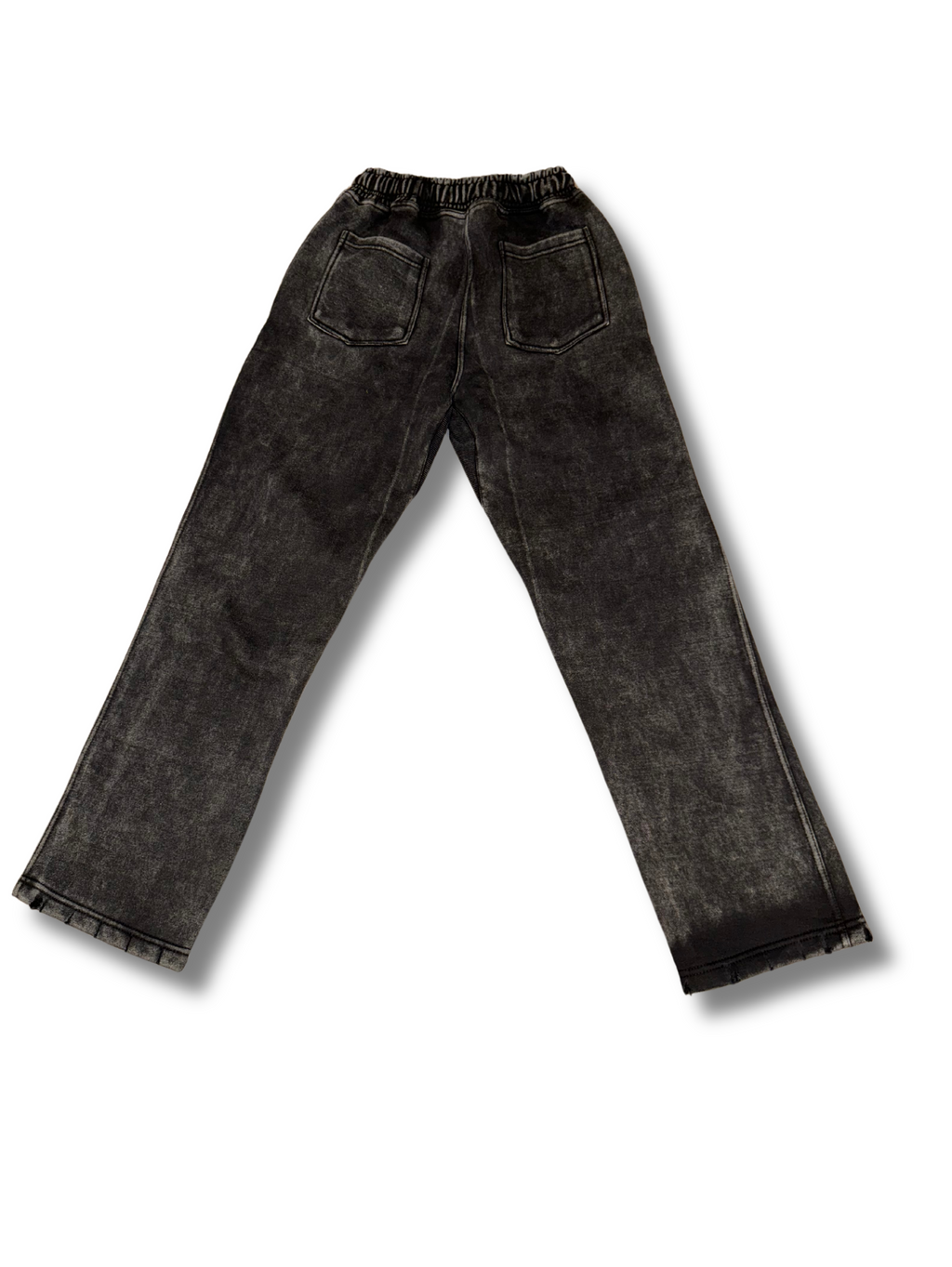 Black Acid Washed/ Distressed Sweatsuit