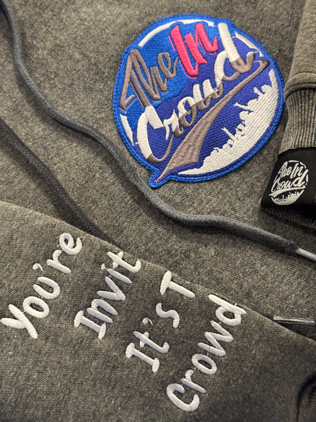 Heavyweight Grey Acid-Washed Hoodie