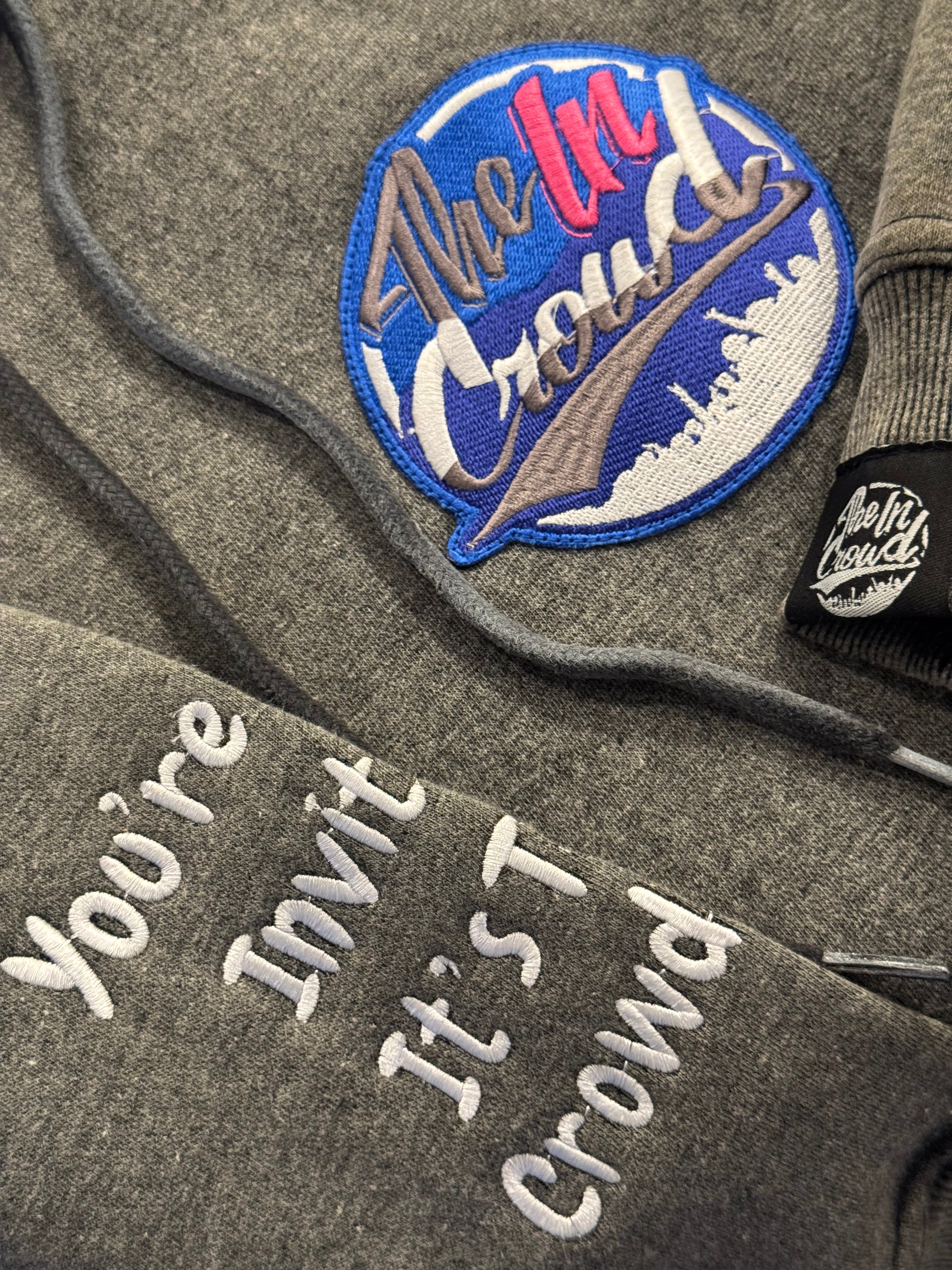 Heavyweight Grey Acid-Washed Hoodie