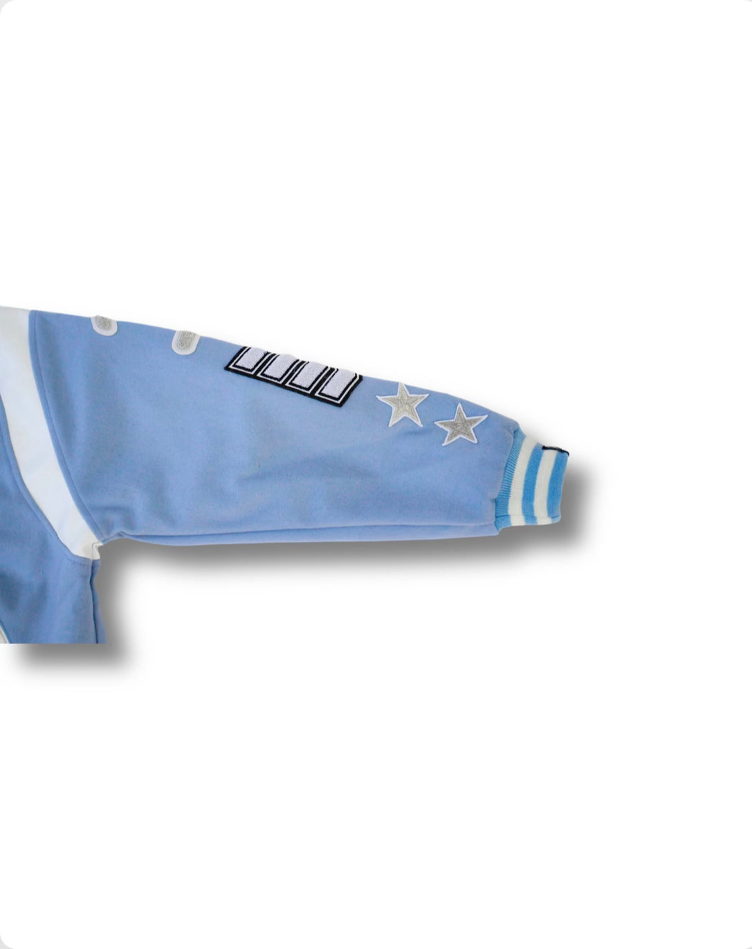 Powder Blue Kids Varsity Jacket