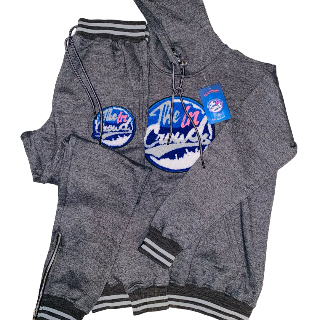 Charcoal Chenille Logo Sweatsuit