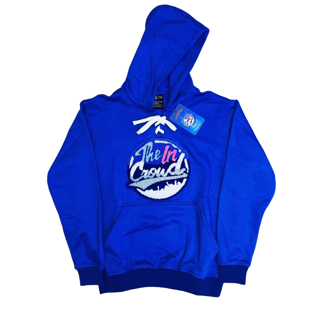 Royal Blue Chenille Logo Hockey Hoody