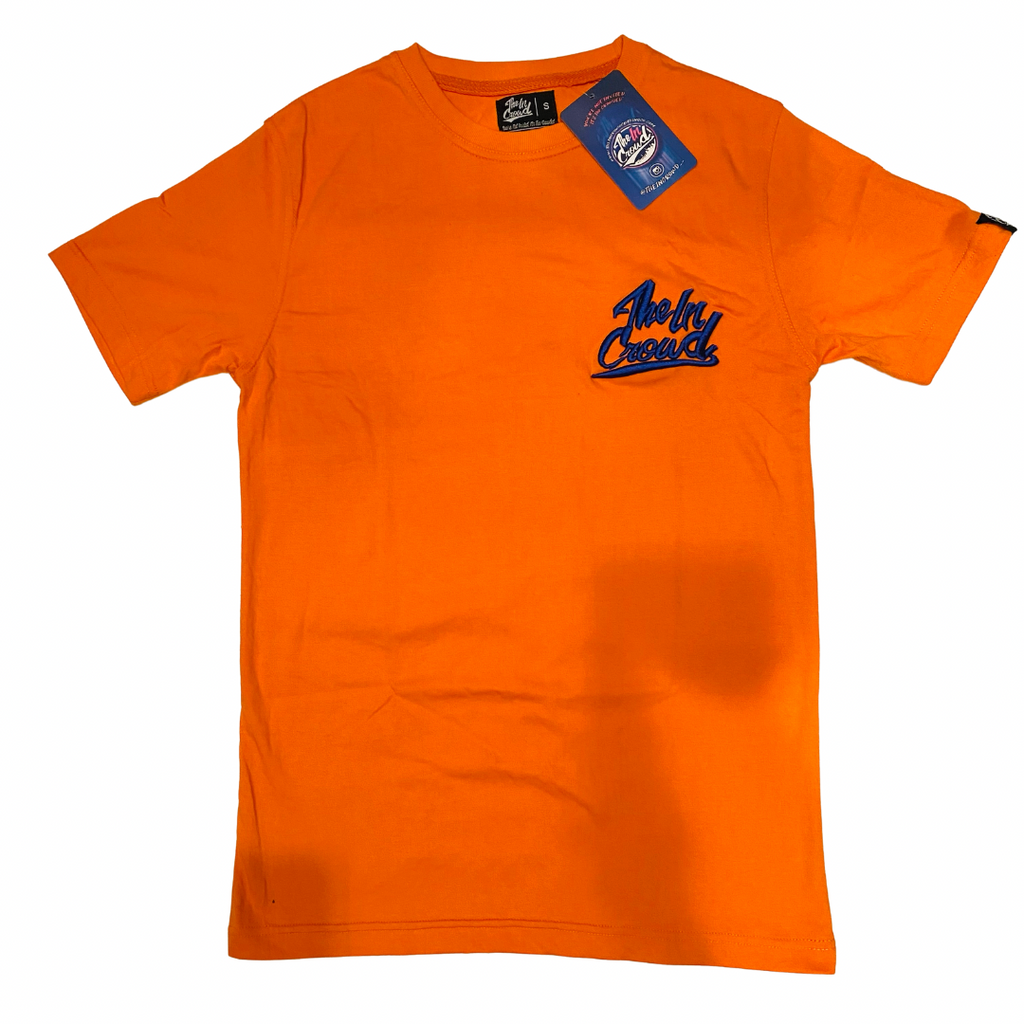 Orange  “NYC  Unisex 3D Logo ” T shirt
