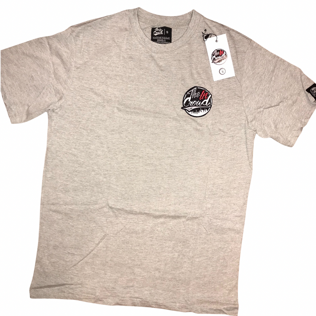 Grey stitched Logo T-shirt