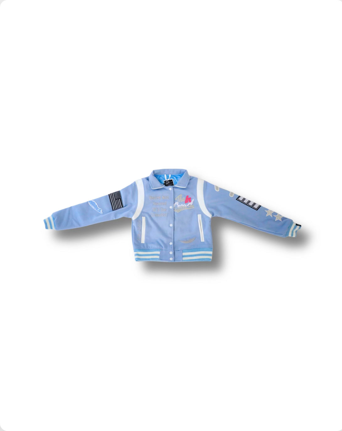 Women’s Powder Blue Varsity Jacket