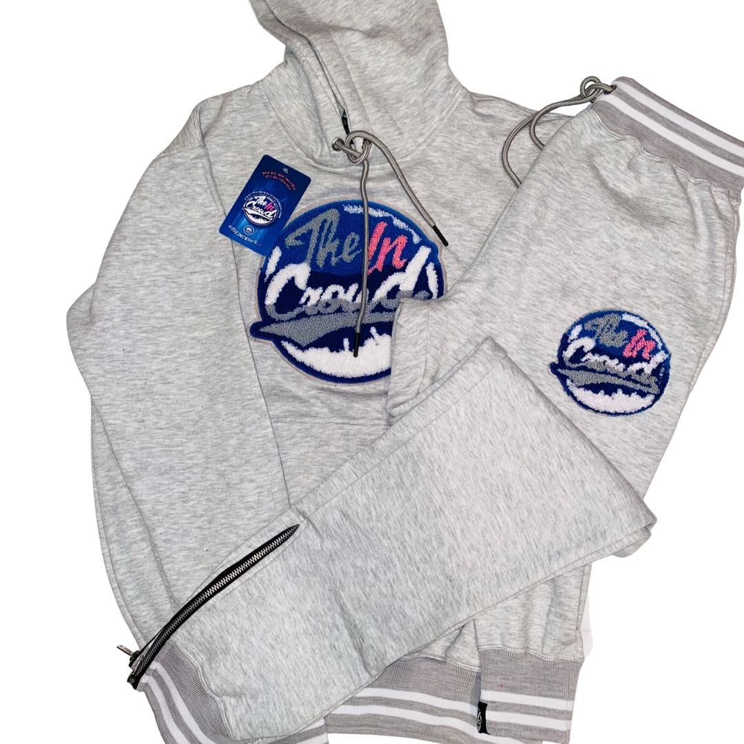 Grey Chenille Logo Sweatsuit