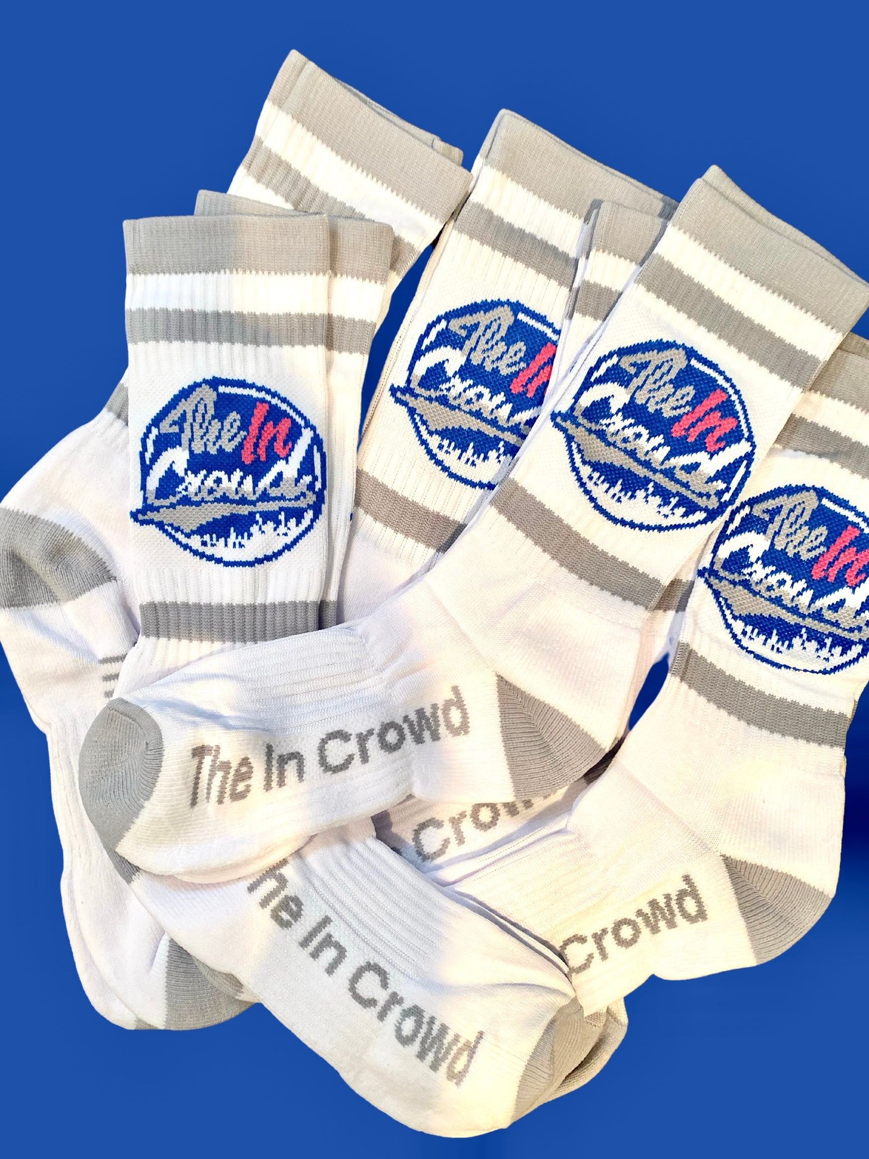 White/Grey “ Drippy Socks “